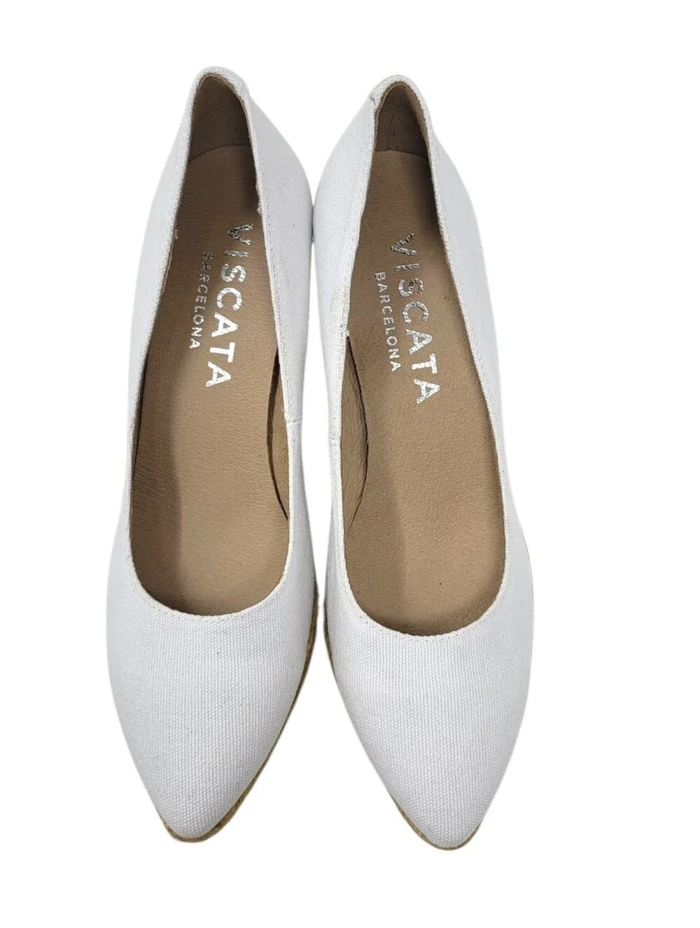 Viscata Barcelona Roses Canvas V Cut Espadrille Wedges